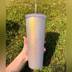 Iridescent Grid Starbucks Tumbler